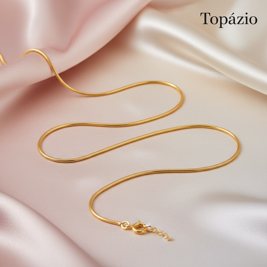 Banner Carmo Joalheiros - Corrente Dourada Rabo de Rato