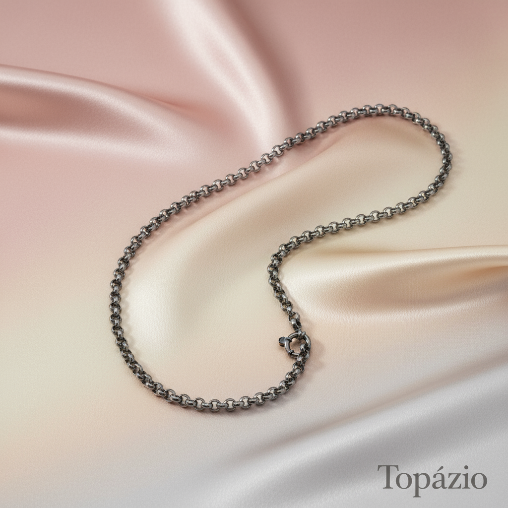 Banner Carmo Joalheiros - Corrente Prata Oxidada