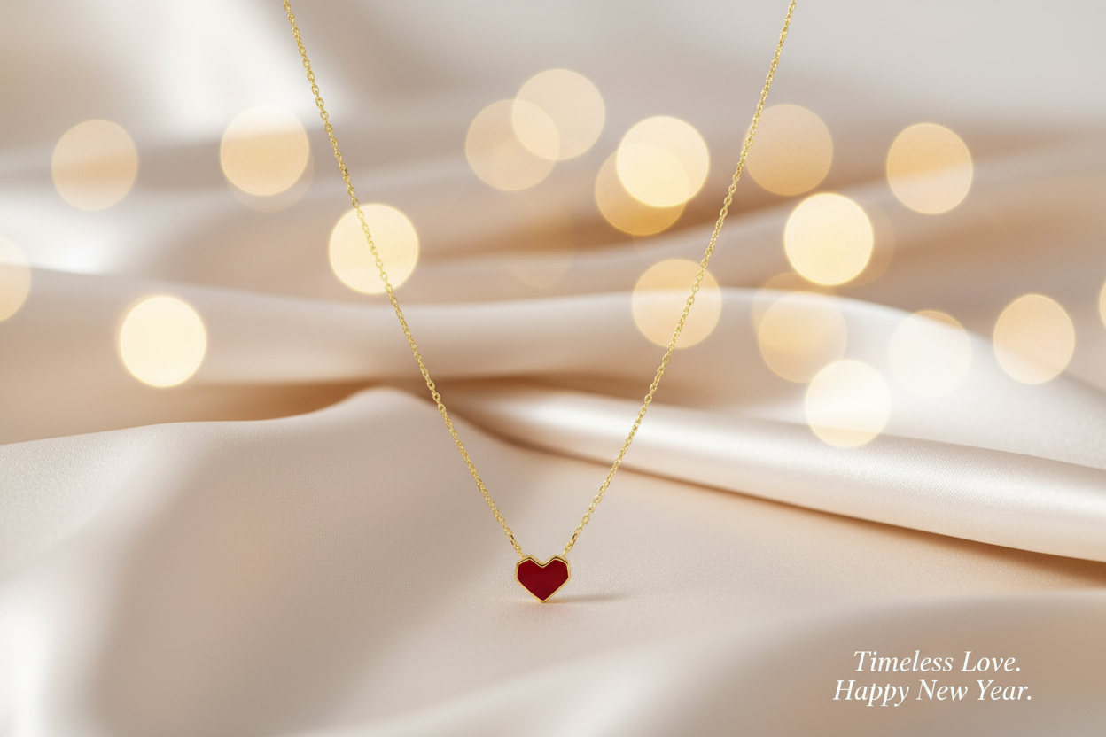 Banner Colar Coração Vermelho - Fundo Claro