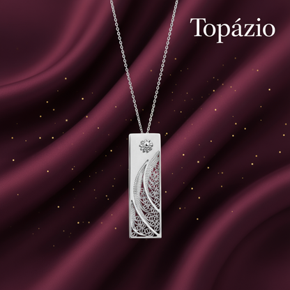 Banner Colar Filigrana Portuguesa - Topázio