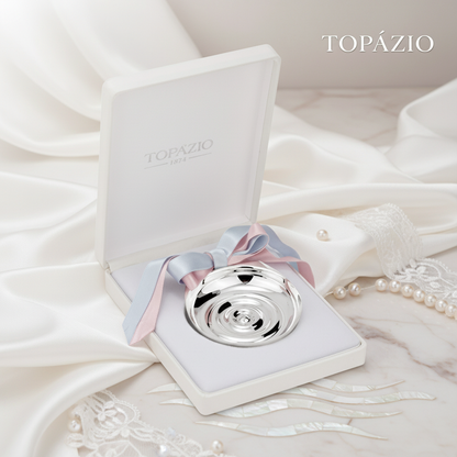 Banner Concha Batismo Prata com Estojo Premium