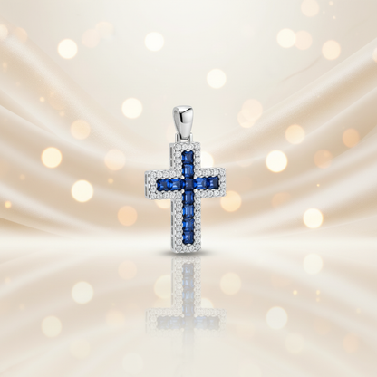 Banner Cruz Lumina com Zircónias Azuis