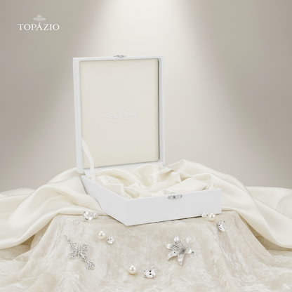 Banner Estojo para Concha Batismal Forro de Cetim