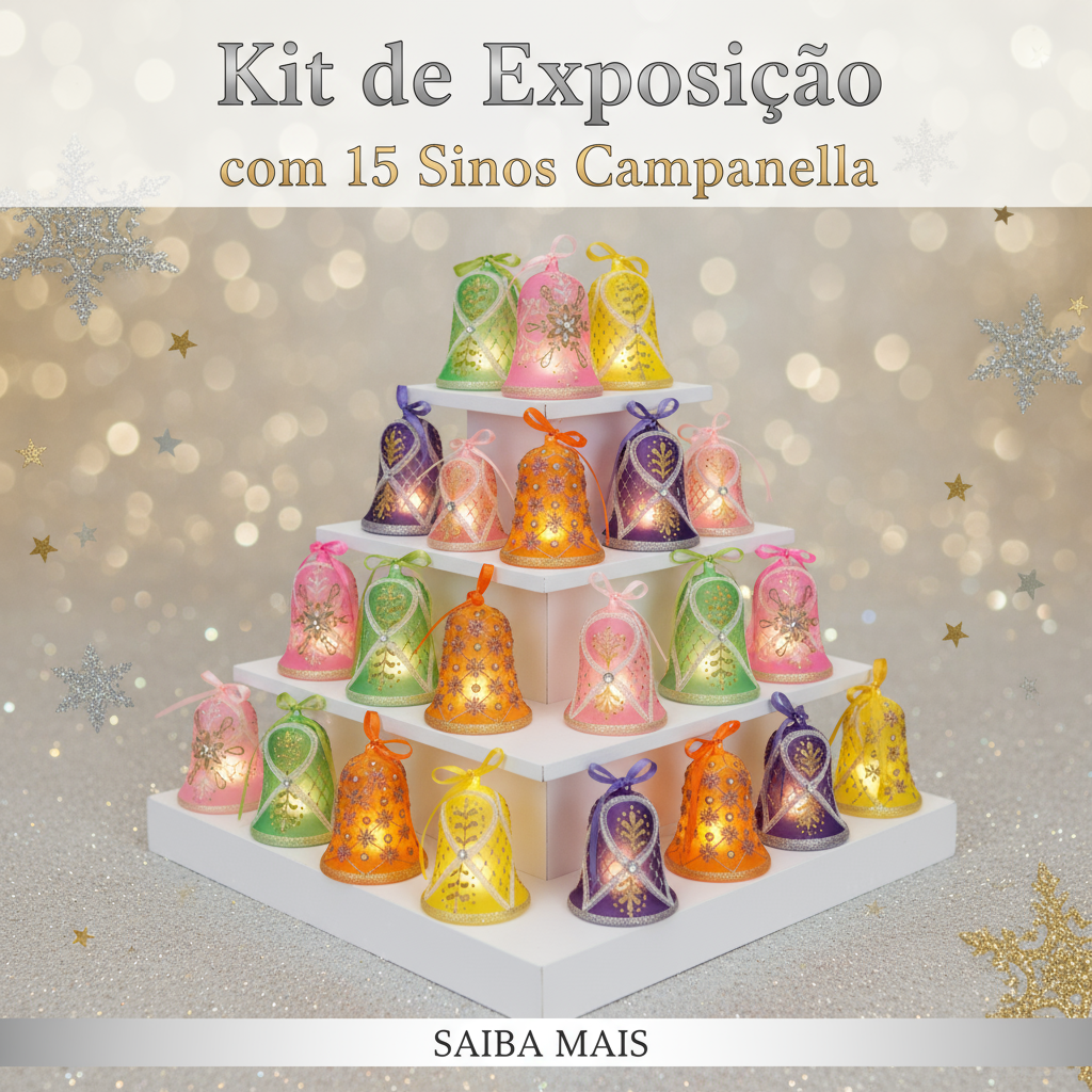 Banner Kit de Exposição com 15 Sinos Campanella - Redes Sociais