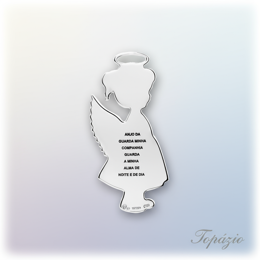 Banner Medalha Angeli Menina com Tassel - Topázio