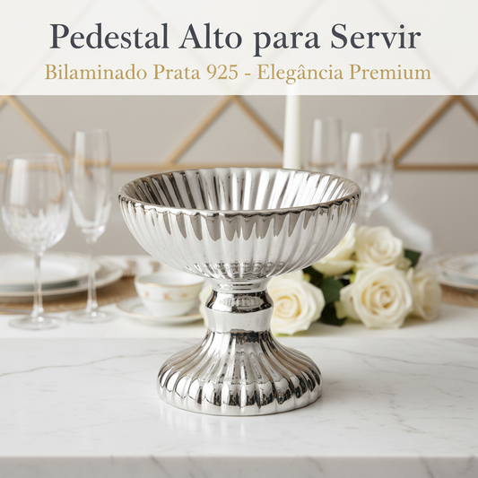 Banner Pedestal Alto para Servir - Redes Sociais