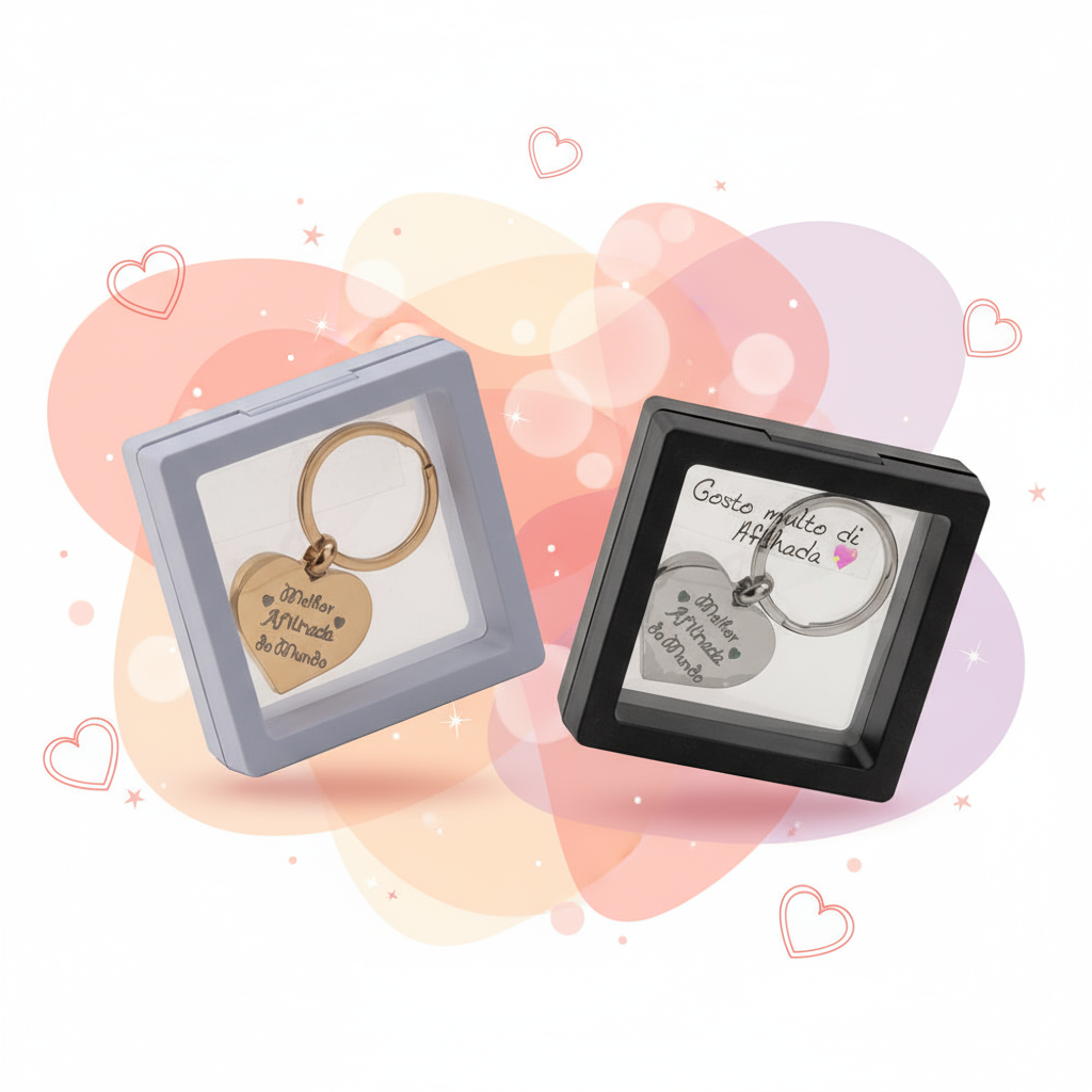 Banner Porta-chaves em aço - Melhor Afilhada do Mundo