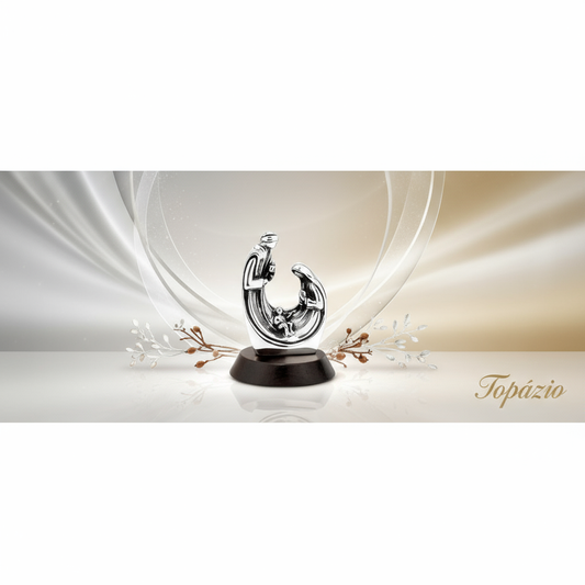 Banner Presépio Natividade Decorativo Prateado - Topázio