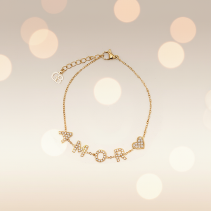 Banner Pulseira aço amor e coração