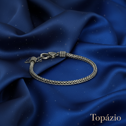 Banner Pulseira Bizantina Masculina Topázio