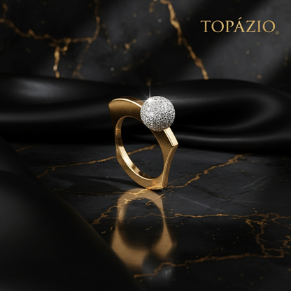 Banner Topázio 1874 Anel Orbit Dourado