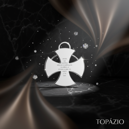 Banner Topázio 1874 Pendente Cruz de Malta