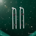 Banner Topázio - Brinco Clip Moderno Prata com Bolas