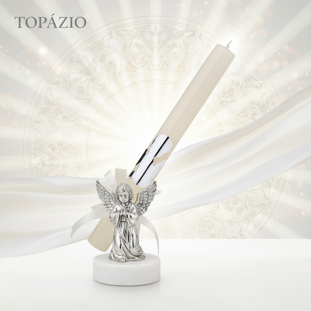 Banner Vela Batismo Anjo Gabriel Topázio