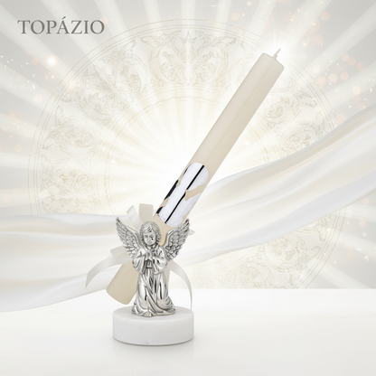 Banner Vela Batismo Anjo Gabriel Topázio