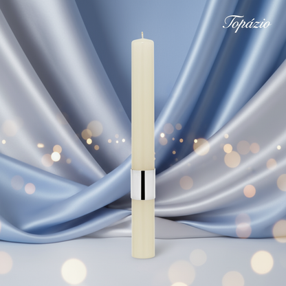 Banner Vela de Batismo Personalizada Topázio