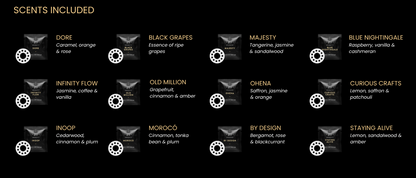 Conjunto Clipes Aromatizador para Ventilação Automotiva Premium COLEÇÃO INVERNO | AROMATIC•89• | Exclusivo Portugal