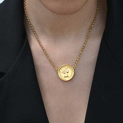 Colar Alma Moeda Tradicional | Aço Inoxidável | Alma de Portugal