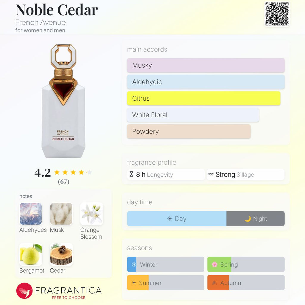 French Avenue Noble Cedar Extrait 100ml