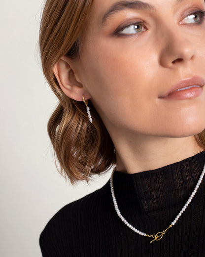 Argolas Pearl Drops MESH