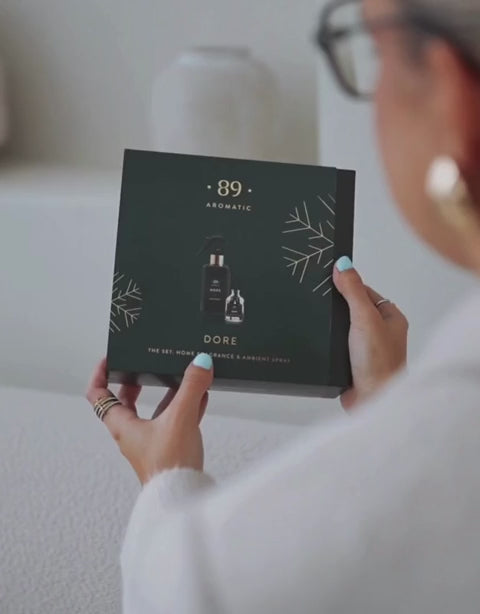 Conjunto Aromatizador de Ambiente e Spray para Casa Premium COLEÇÃO INVERNO | AROMATIC•89• | Exclusivo Portugal