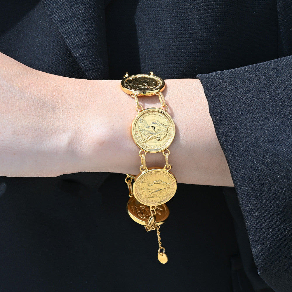 Pulseira Alma Libra Tradicional | Liga Metais Reciclados Banho Ouro | Alma de Portugal