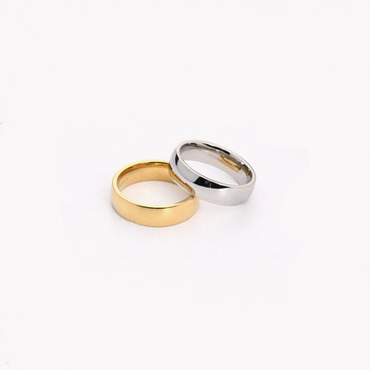 6mm thick steel ring - Commitment/Wedding