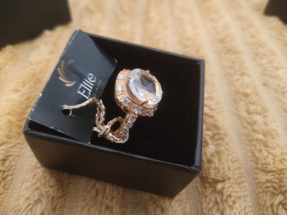 Elite Quartz Crystal Ring - Elegance collection