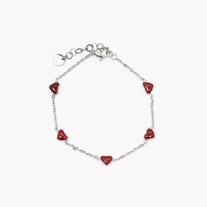 Steel hearts bracelet 