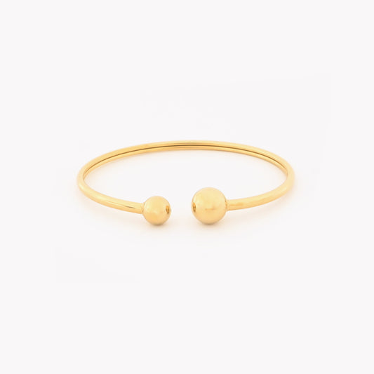 Basic rigid open steel bracelet 