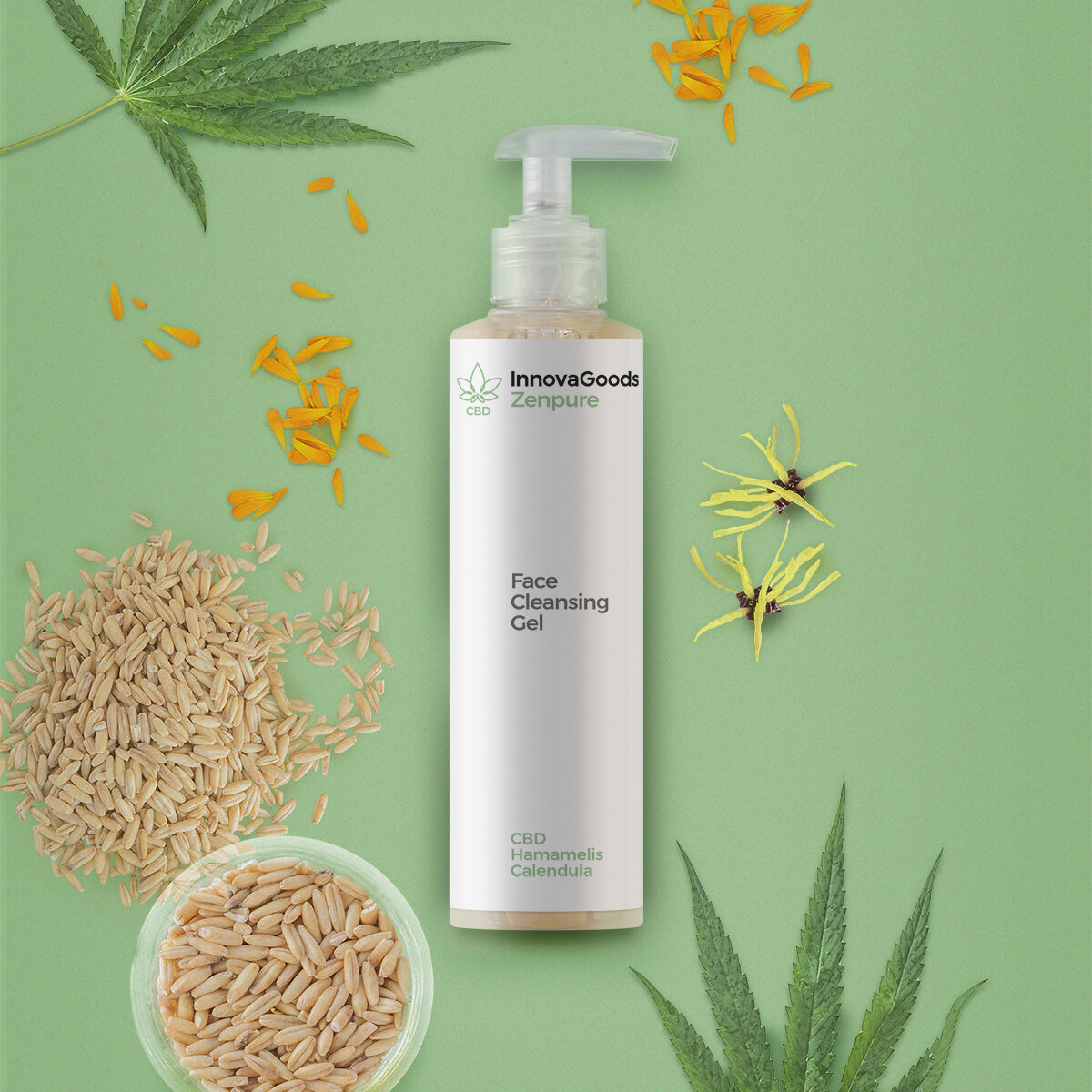 Innovagoods Gel Limpiador Facial Cbd Zenpure Innovagoods 200 Ml