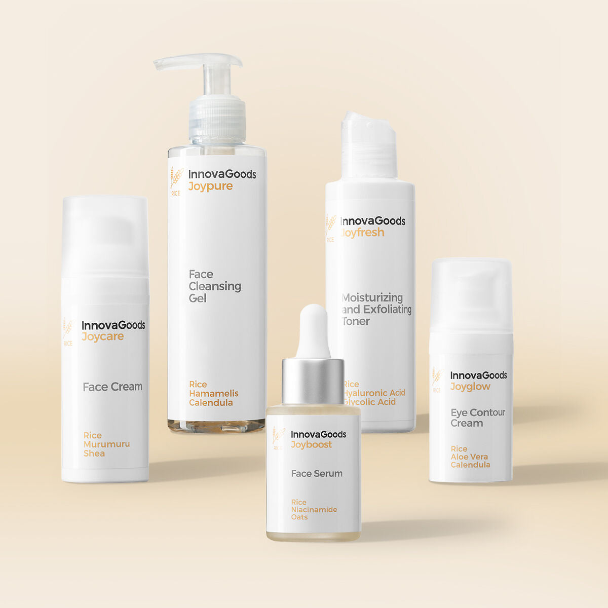 Innovagoods Pack De Rutina Facial Rice Innovagoods