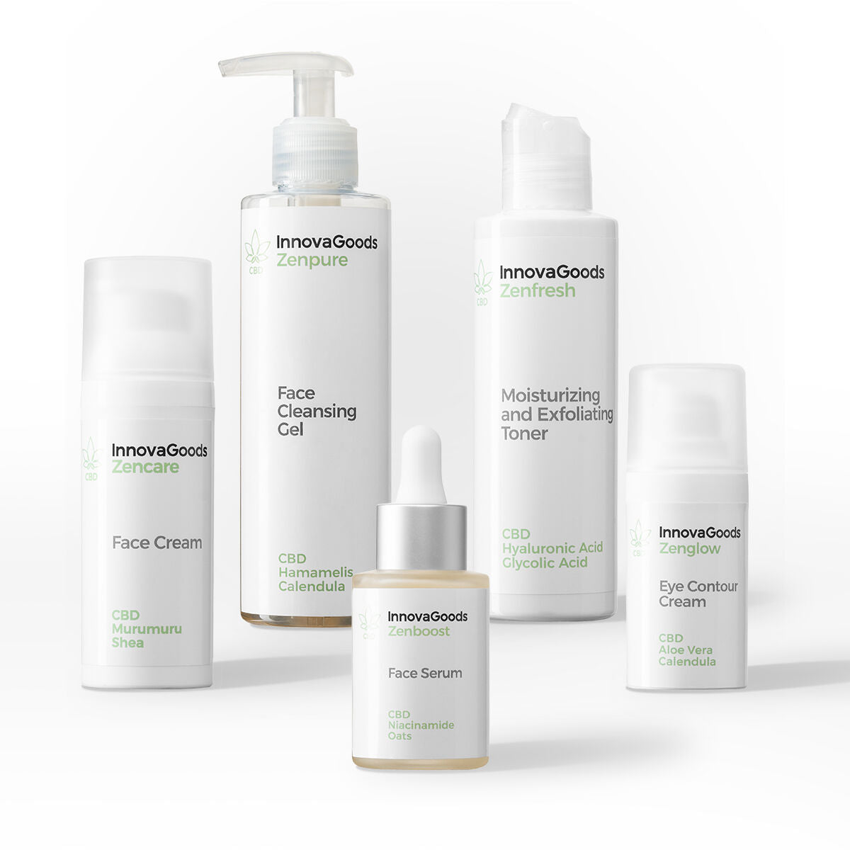 Innovagoods Pack De Rutina Facial Cbd Innovagoods
