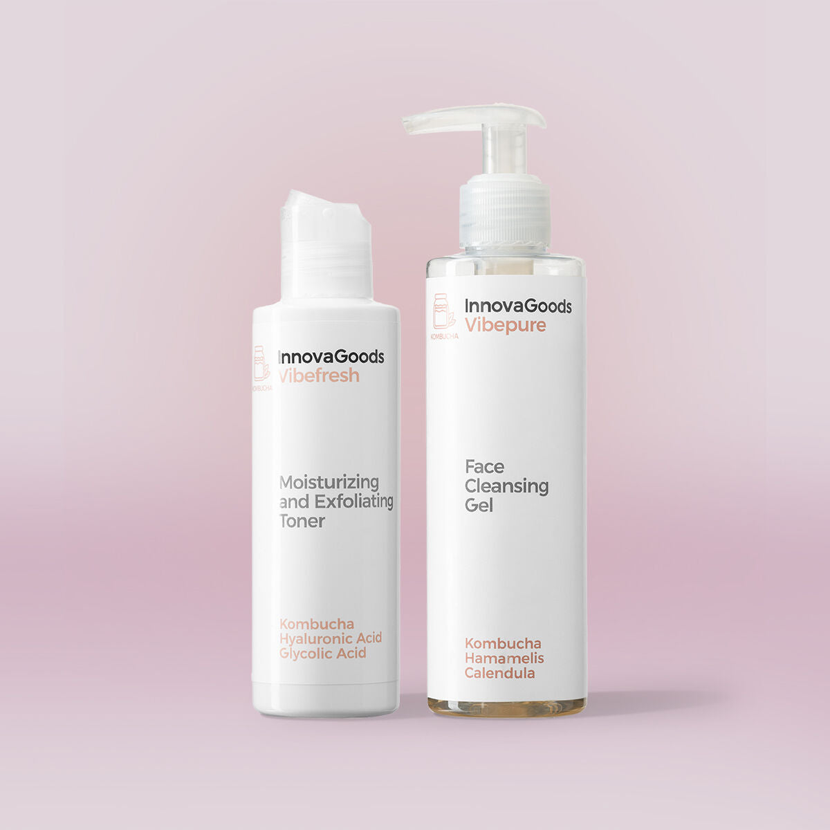 Innovagoods Pack Dúo De Limpieza Facial Kombucha Innovagoods
