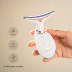 Innovagoods Masajeador Facial Eléctrico Reafirmante Para Cara Y Cuello Con Led, Ems Y Calor Selora Innovagoods