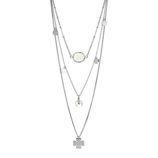 Colar Triplo Trevo Carmo Joalheiros