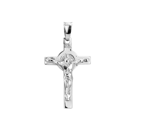 Pendente Cruz de S. Bento em prata Carmo Joalheiros