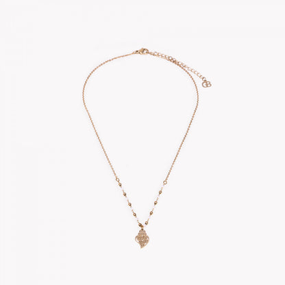 Colar coração de viana aço Carmo Joalheiros com corrente fina ajustável e pendente filigrana