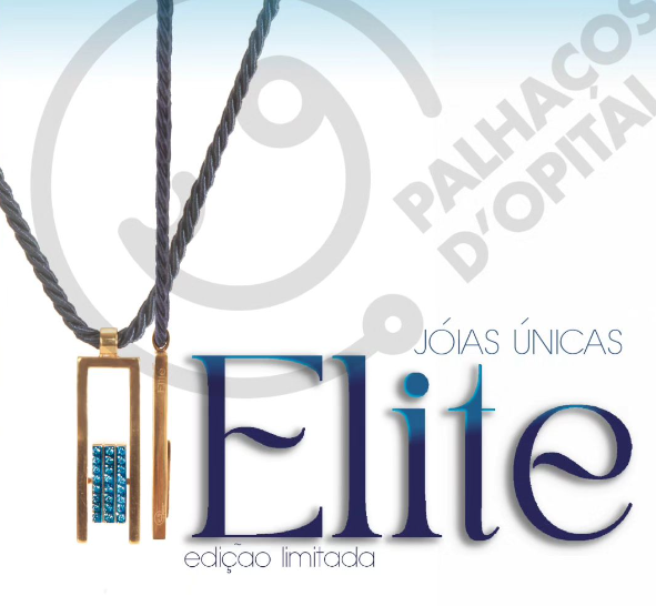 Colar ELITE edição limitada com pingente retangular dourado e pedras azuis em cordão trançado preto colar dos sorrisos exclusivo