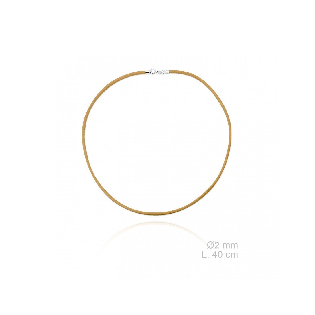 Gargantilha de couro trançado, 40 cm Carmo Joalheiros