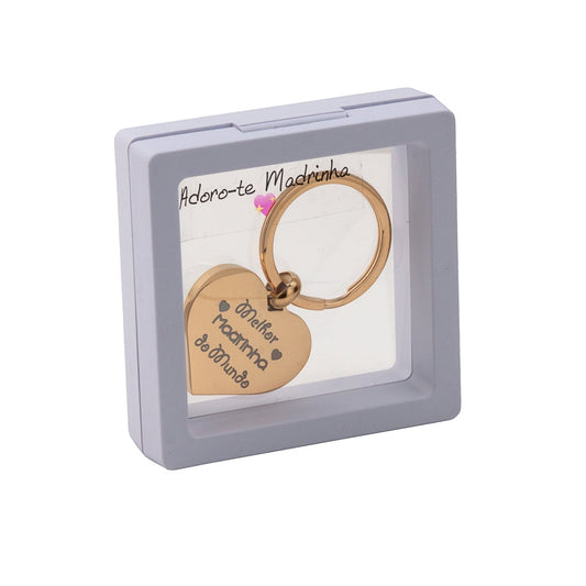 Steel keychain - Best Godmother in the World