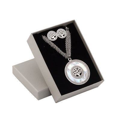 Set of 2 steel jewelry - Tree of Life
