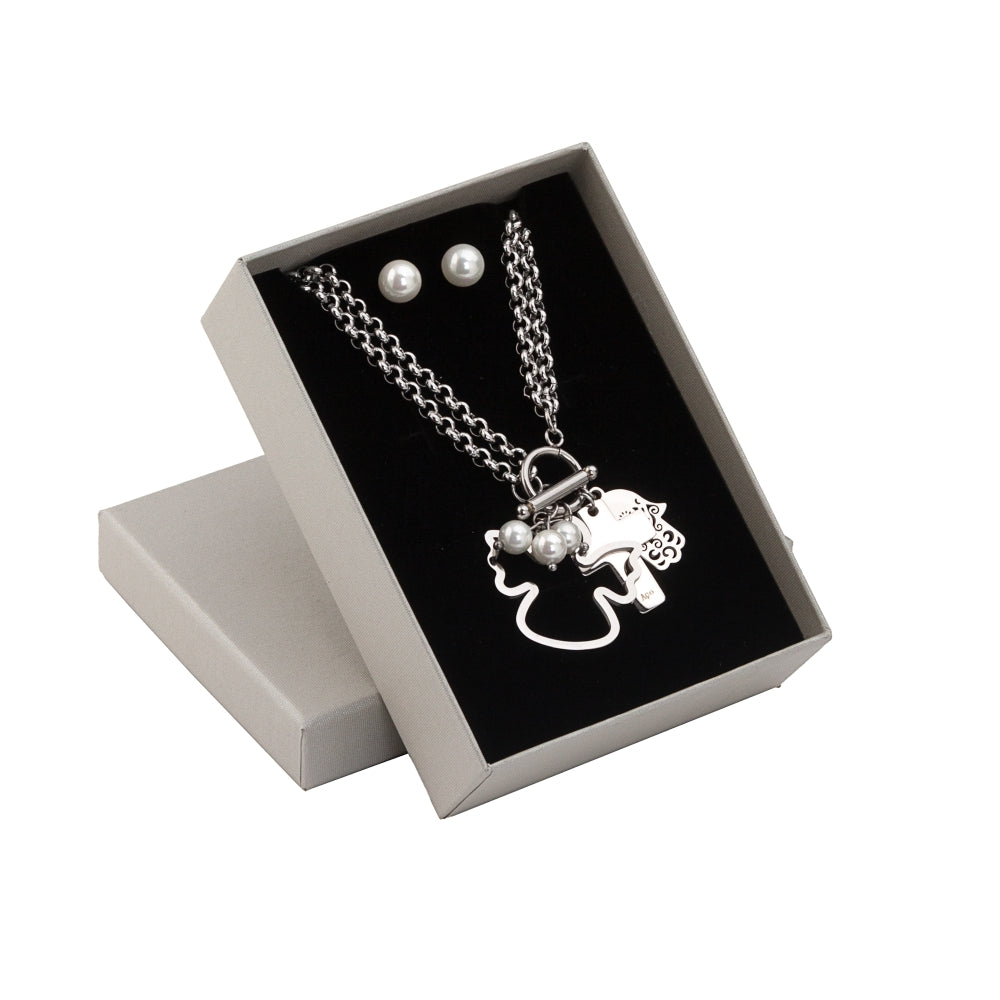 Set of 2 steel jewelry - Symbols of Faith