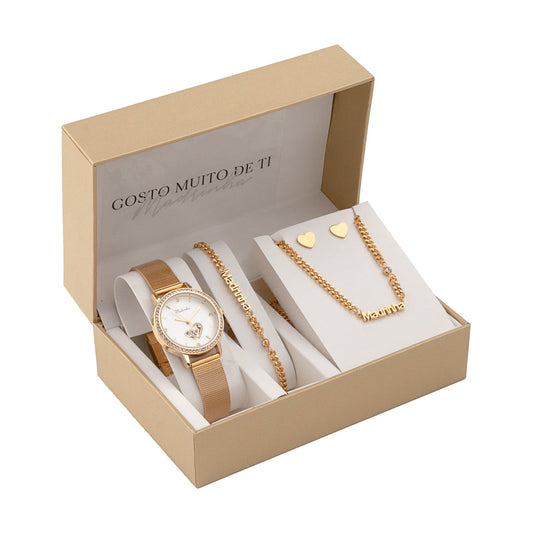 Steel jewelry set - "I really like you" - Godmother