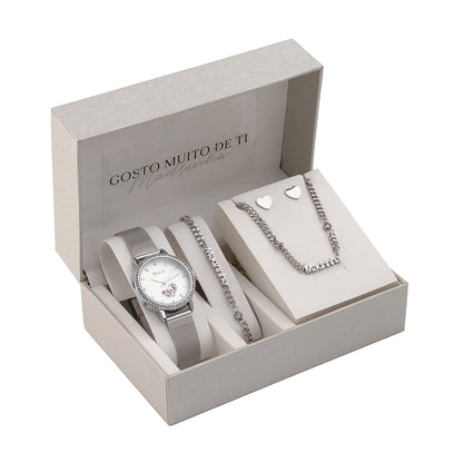 Steel jewelry set - "I really like you" - Godmother