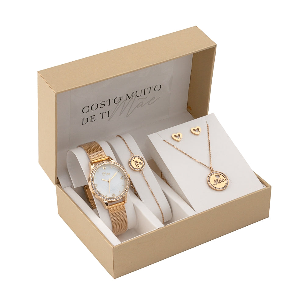 Steel jewelry set - "I really like you" - Mother