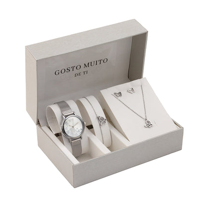 Steel jewelry set - "I really like you" - Butterfly