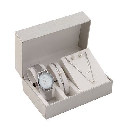 Steel jewelry set - "I really like you" - Pearls 2