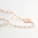 Clover pearl steel necklace