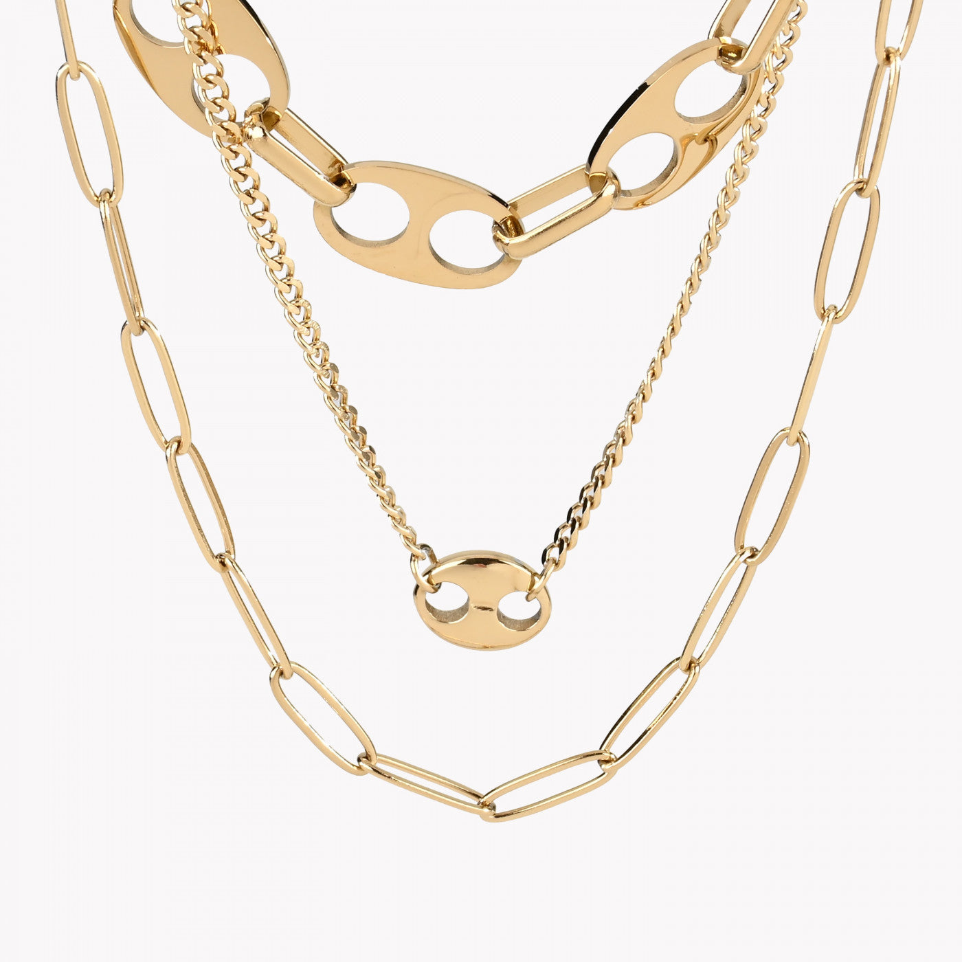 Pack of 3 steel plate collars 